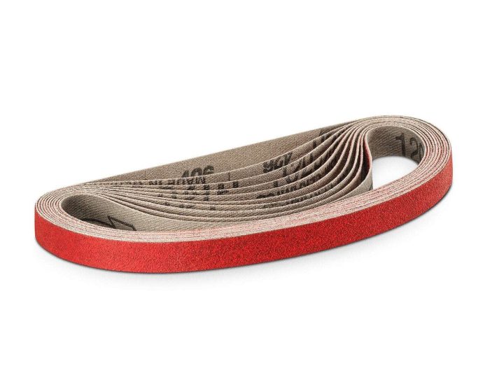 13mm x 533mm VSM Ceramic Power File Belts, 10 Pack - 120grit - Image 1