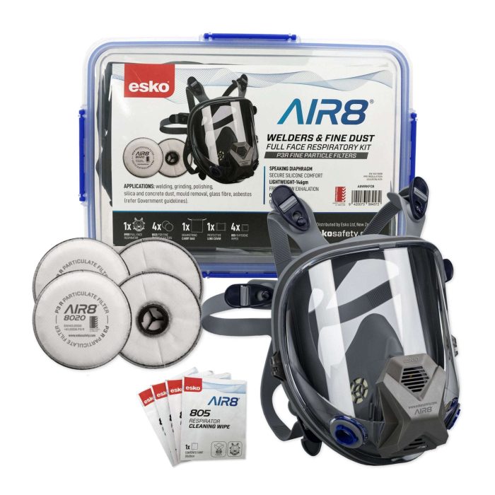AIR8 Full Face Silica / Welders / Fine Dust Respirator By Esko - Image 1