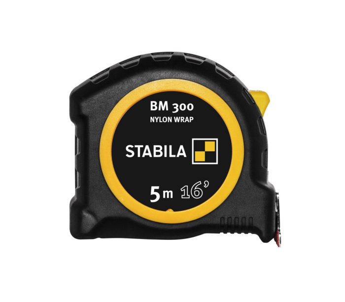 Stabila BM 300 Heavy Duty Robust Tape Measure 5m/16ft (Width 27mm) - Image 1