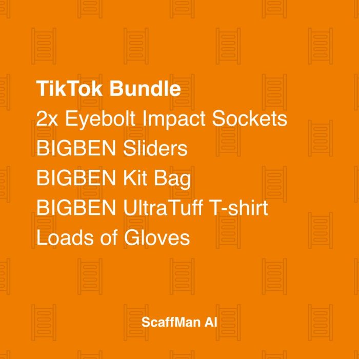 TikTok Bundle: T-shirt, Kit Bag, sliders, gloves and sockets - Size 9/L Medium 9 - Image 1