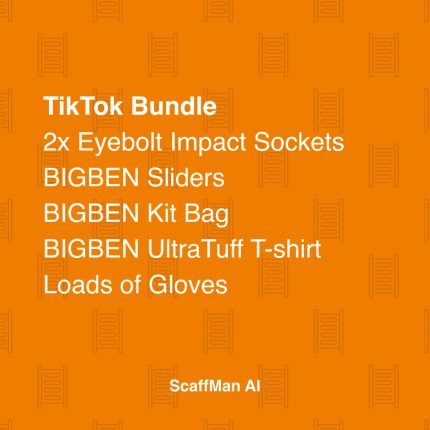 TikTok Bundle: T-shirt, Kit Bag, sliders, gloves and sockets - Size 10/XL XXL 11