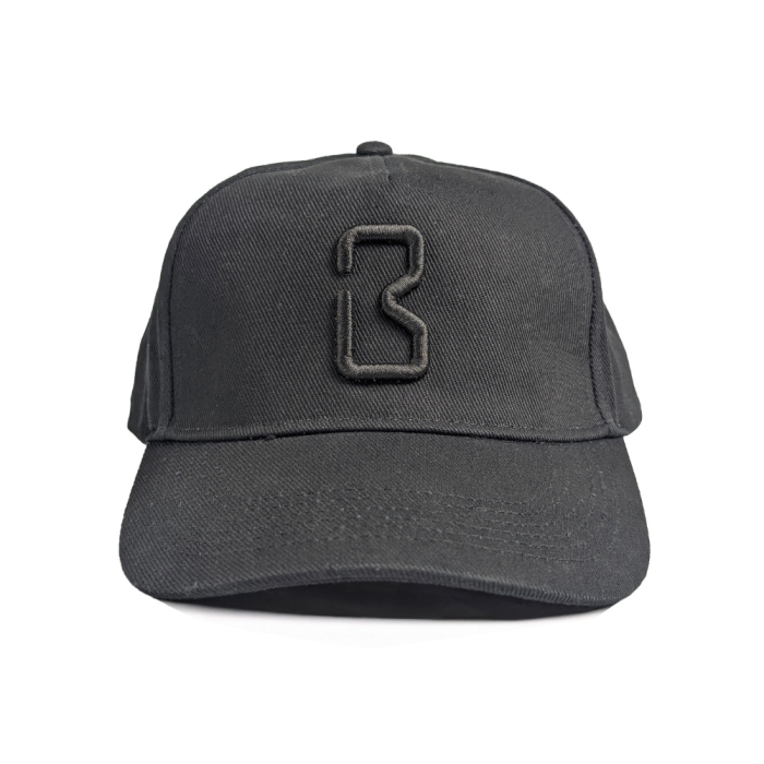 BIGBEN Baseball Cap Black c/w 3D Black B Embroidery - Image 1