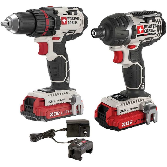 Porter-Cable PCCK602L2 20V MAX Cordless Hex Lithium-Ion 2-Tool Combo Kit - Image 1