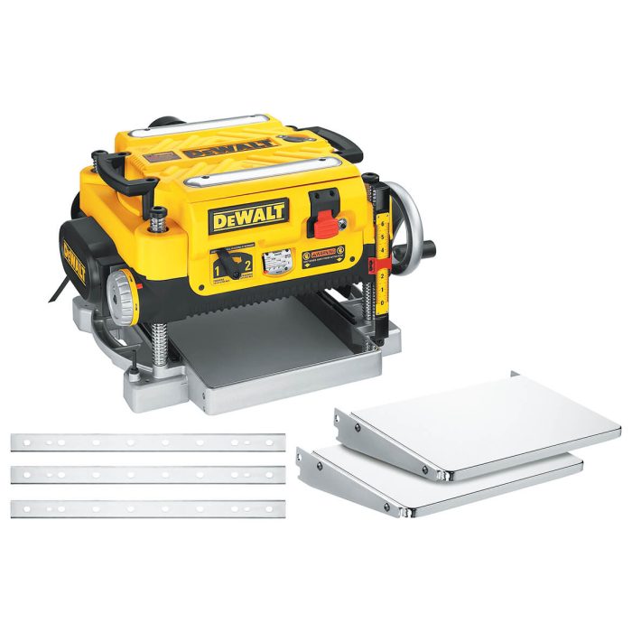 DeWALT DW735X 13-Inch Two-Speed Woodworking Thickness Planer + Tables & Knives - Image 1