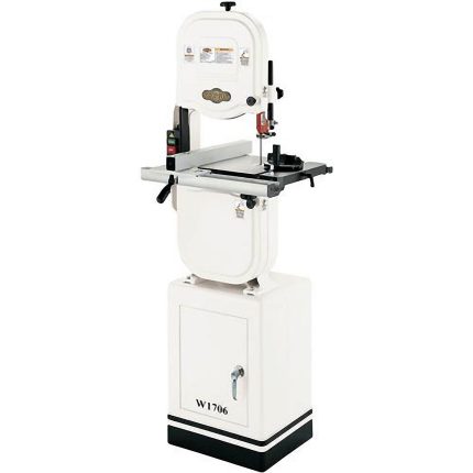 Shop Fox W1706 1 Hp 14" Bandsaw w/ Extruded Aluminum Fence/Rails & Cabinet Stand