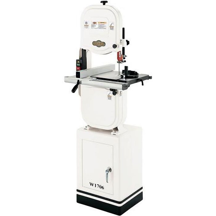 Shop Fox W1706 1 Hp 14" Bandsaw w/ Extruded Aluminum Fence/Rails & Cabinet Stand - Image 1