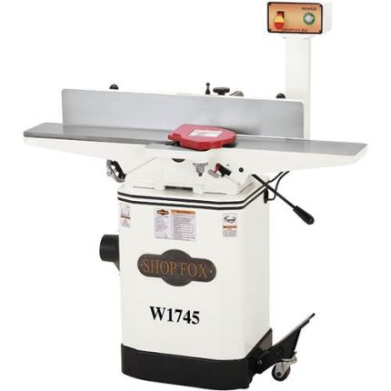 Shop Fox W1745 6" Jointer with Mobile Base w/ Oversized Fence & Fine Adjust Dial