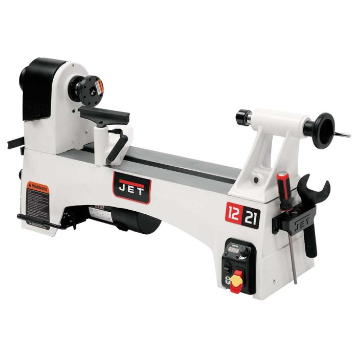 JET JWL-1221VS 12-Inch by 21-Inch Variable Speed Wood Lathe - Woodworking - Image 1