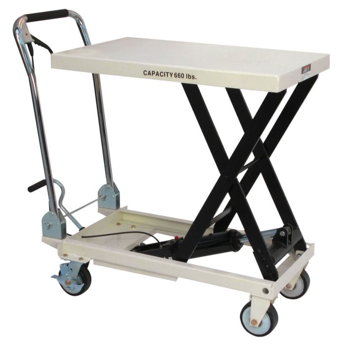 JET SLT-660F Scissor Lift Table Folding Handle 660-lb. Capacity - Image 1
