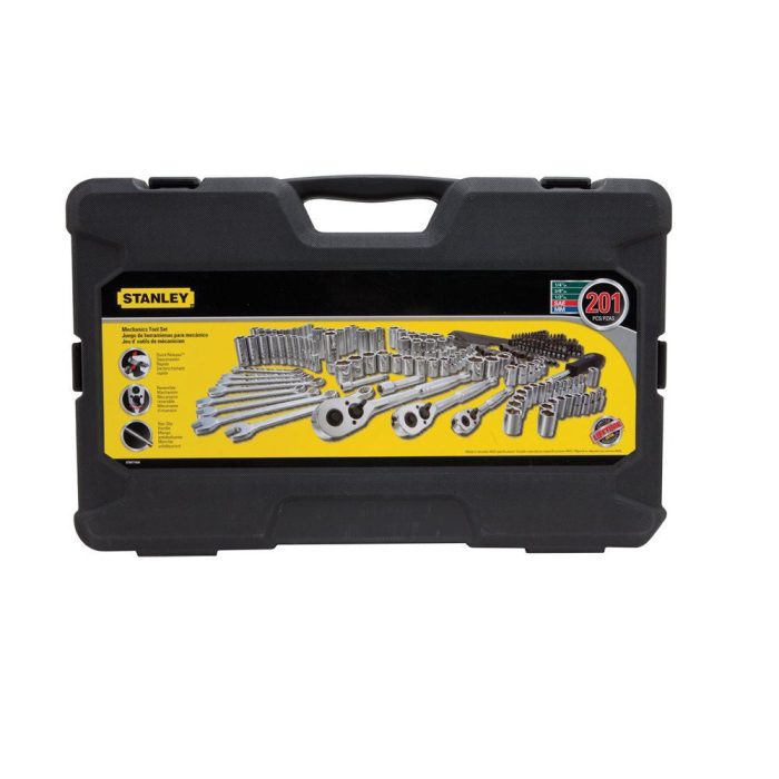 Stanley STMT71654 Steel Forged Nickel Chrome Mechanics Tool Set, (201-Piece) - Image 1