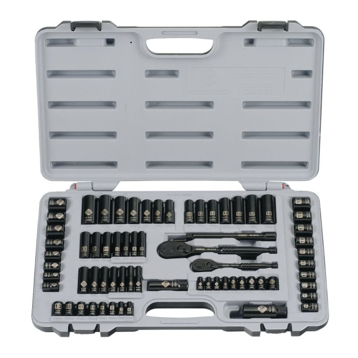 Stanley 92-824 Corrosion Resistant Black Chrome Etched Socket Set, (69-Piece) - Image 1
