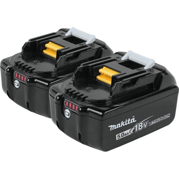 Makita BL1850B-2  18-Volt 5.0Ah LXT L.E.D.  Lithium-Ion Charging Battery, 2-Pk - Image 1