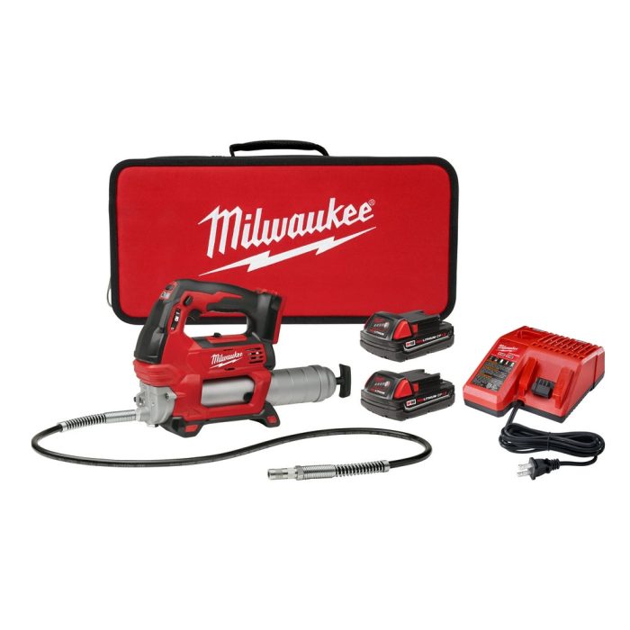 Milwaukee 2646-22CT M18 18V 2-Speed 48-Inch Hosae Grease Gun w/ Batteries - Image 1