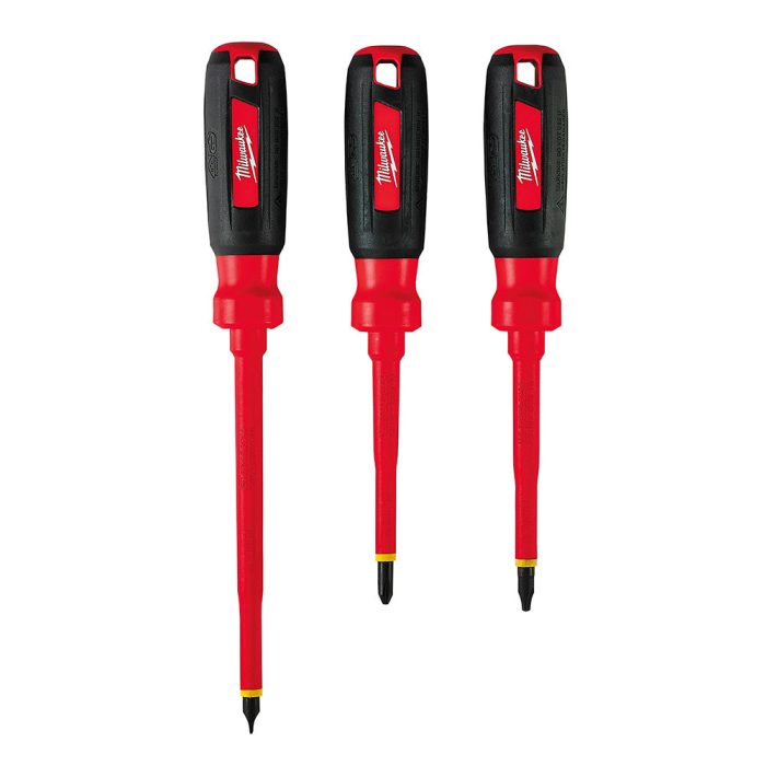 Milwaukee 48-22-2202 1,000V Multi-Tip Insulated Screwdriver Set - 3pc - Image 1