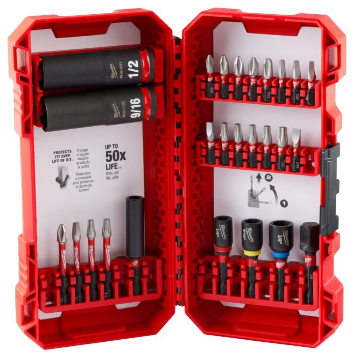 Milwaukee 48-32-4408 Optimized Shockzone Steel Impact Drive & Fasten Set - 26pc - Image 1