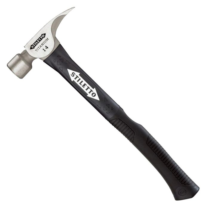Stiletto TI14MC-F 16-Inch 14-Oz Titanium Milled Curved Fiberglass Handle Hammer - Image 1