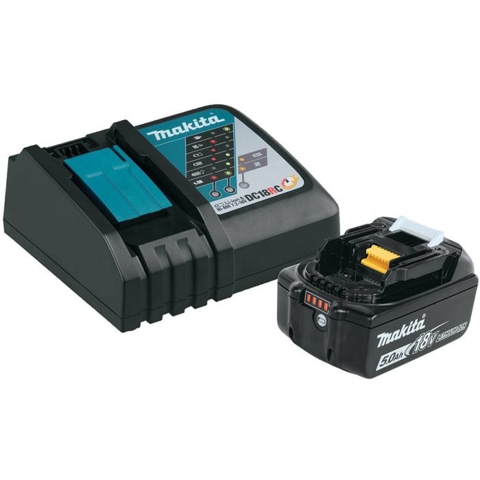Makita BL1850BDC1 18-Volt 5.0Ah Compact Lithium-Ion Battery and Charger Kit - Image 1