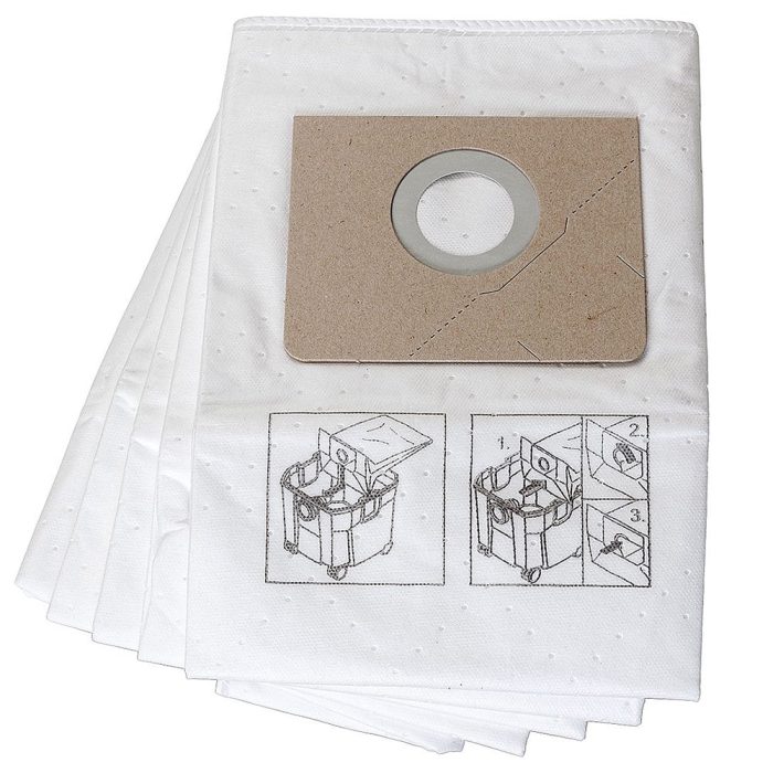 Fein 31345062010 Tear Resistant Fleece Filter Bags for Turbo II  Vacuum - 5pk - Image 1