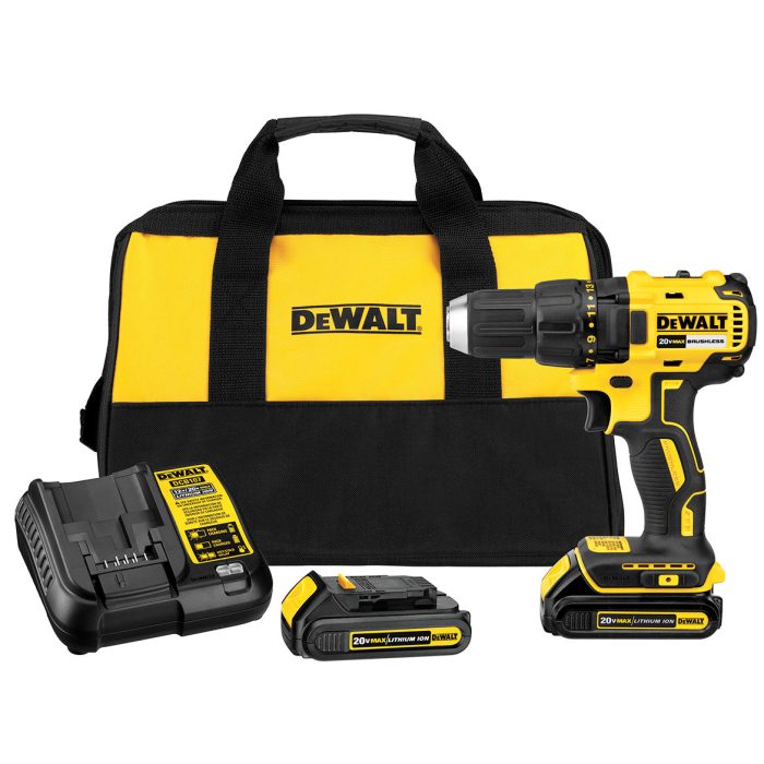 DeWALT DCD777C 20V 1/2-Inch Lithium-Ion Brushless Compact Drill Driver - Image 1