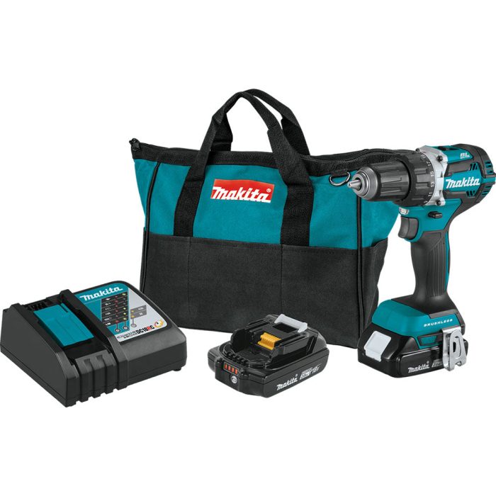 Makita XFD12R 18-Volt 1/2-Inch 2.0Ah Compact Cordless Driver-Drill Kit - Image 1