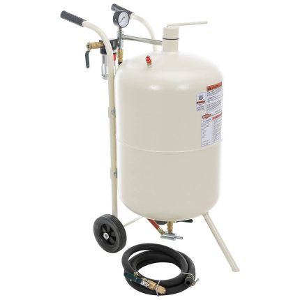 Shop Fox M1115 20 Gallon 65-125 Psi Heavy Duty Portable Rolling Sandblaster