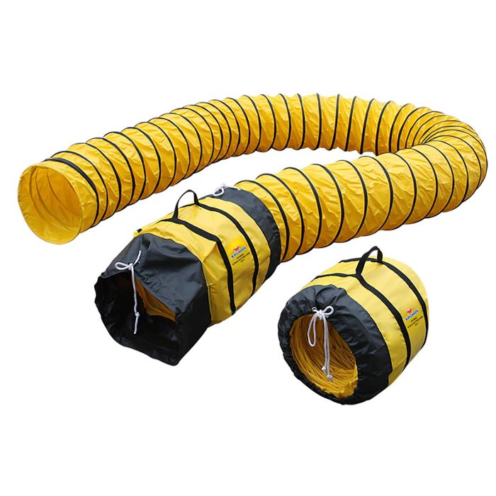 XPower 16DH15 15-Foot Extra Flexible Ventilation PVC Duct Hose and Adapter Kit - Image 1