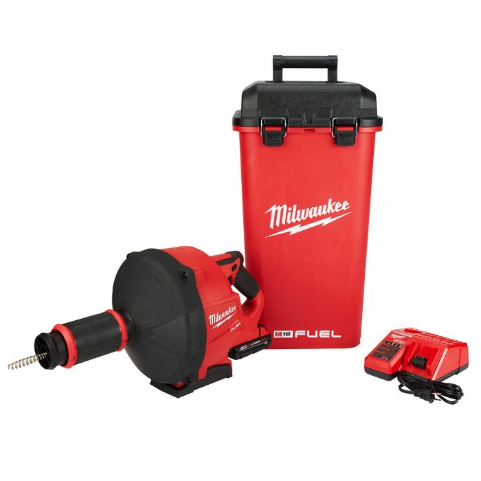 Milwaukee 2772A-21 M18 FUEL 18V 5/16-Inch x 35-Foot Cordless Drain Snake Kit - Image 1