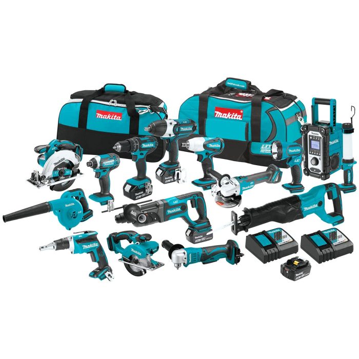 Makita XT1501 18-Volt 3.0Ah 15-Piece Lithium-Ion Power Tool Cordless Combo Kit - Image 1