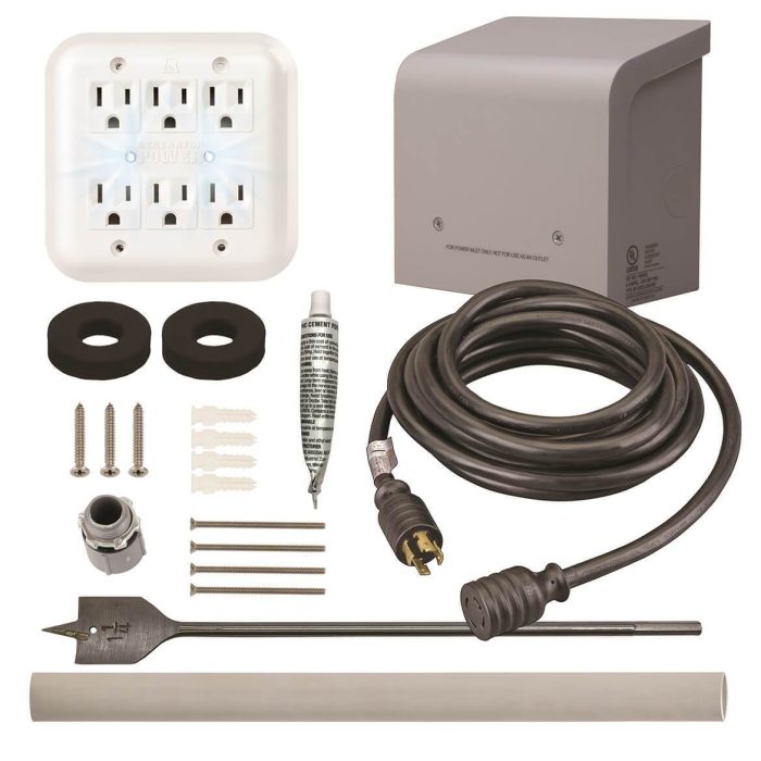 Reliance WKPBN3020 250-Volt 30-Amp Generator Through The Wall Kit w/ PC3020M - Image 1