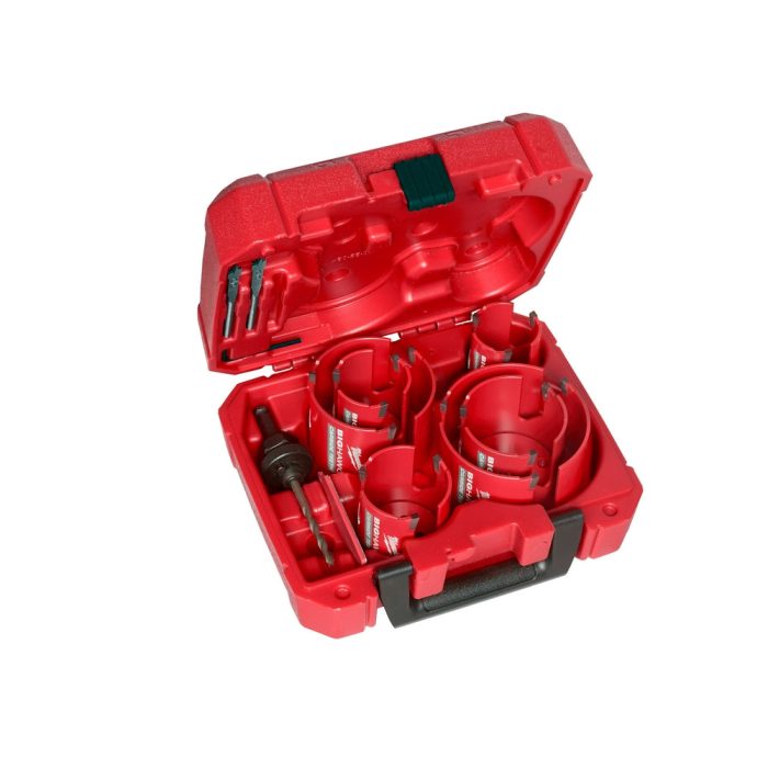 Milwaukee 49-56-9290 10-Piece Big Hawg Hole Carbide Saw Kit w/ Arbor - Image 1