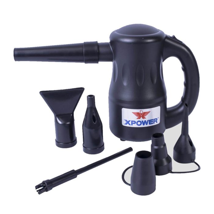 XPower A-2-Black 3/4-Hp 4.5-Amp 90-Cfm Electric Airrow Pro Air Duster - Black - Image 1
