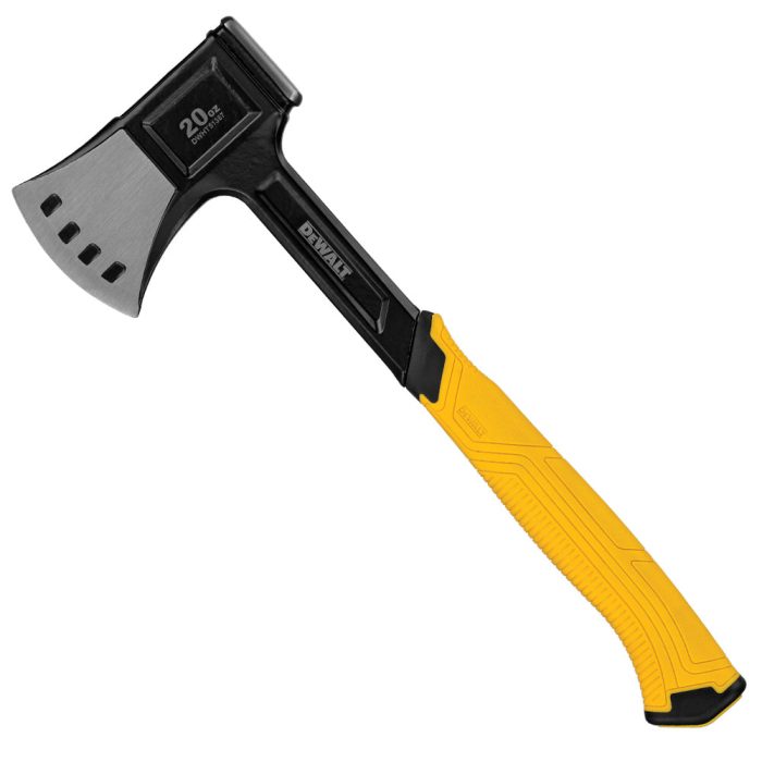 DeWALT DWHT51387 20-Ounce 1-Piece Scalloped Steel Camper's Axe - Image 1