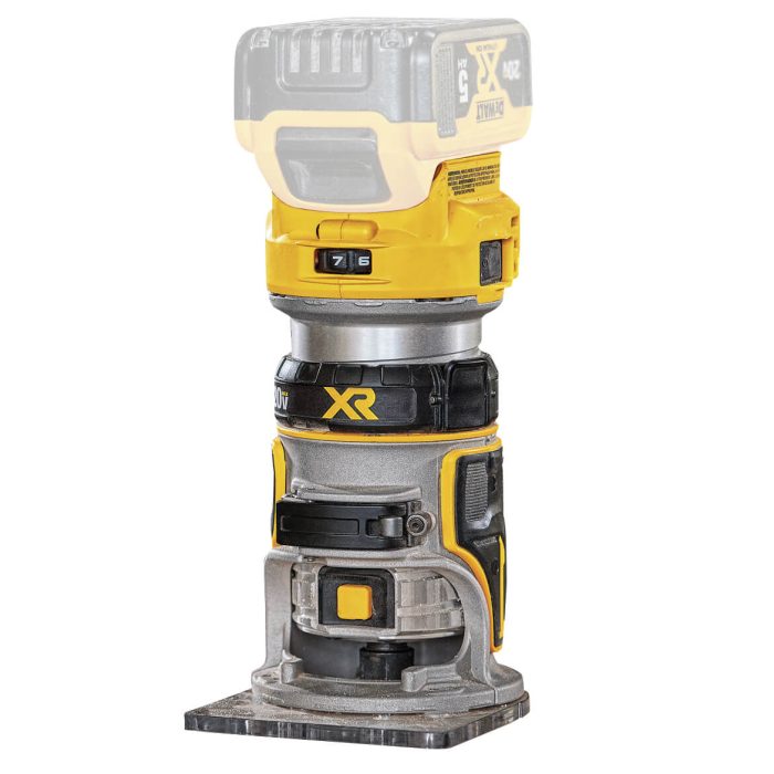 DeWALT DCW600B 20V Depth Adjusting Brushless Cordless Router - Bare Tool - Image 1