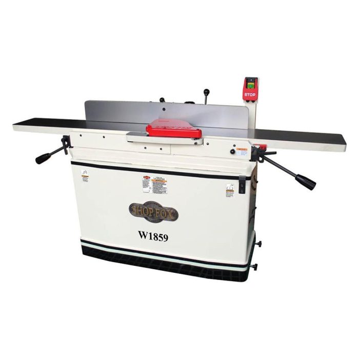 Shop Fox W1859 8-Inch x 76-Inch 3-Hp Parallelogram Jointer w/ Mobile Base - Image 1
