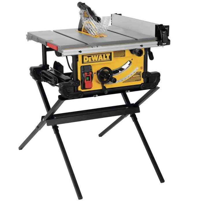 DeWALT DWE7491X 15 Amp 10 Inch Job Site Table Saw with Mobile Scissor Stand - Image 1