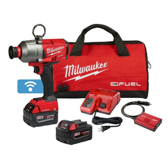 Milwaukee 2865-22 M18 FUEL 18 Volt 7/16 Inch Hex Utility Impact Wrench Kit - Image 1