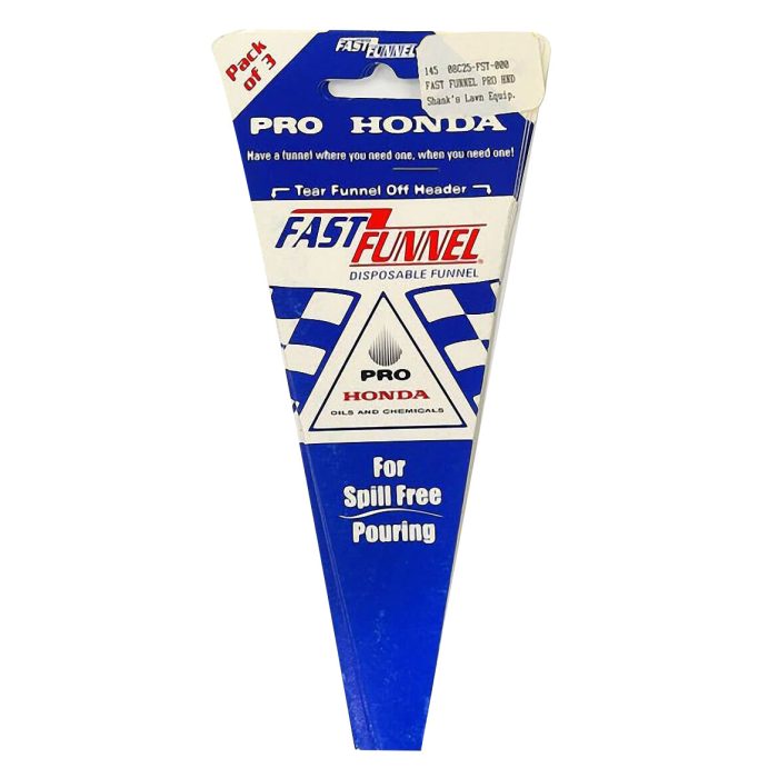 Honda 08C25-FST-000 Disposable Cardboard Flat Folding Pro Fast Funnel - 3pk - Image 1