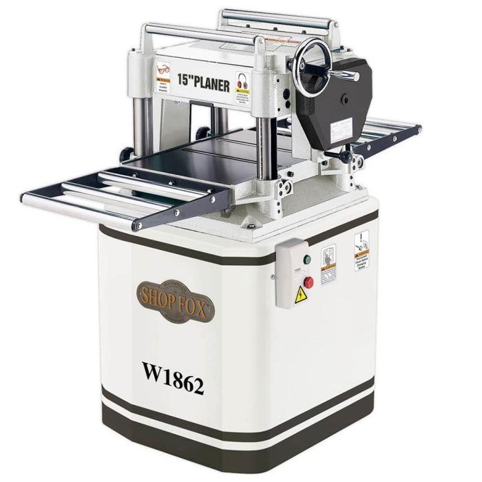 Shop Fox W1862 240 Volt 15 Inch 3 Hp Single Phase Three Knife Stationary Planer - Image 1