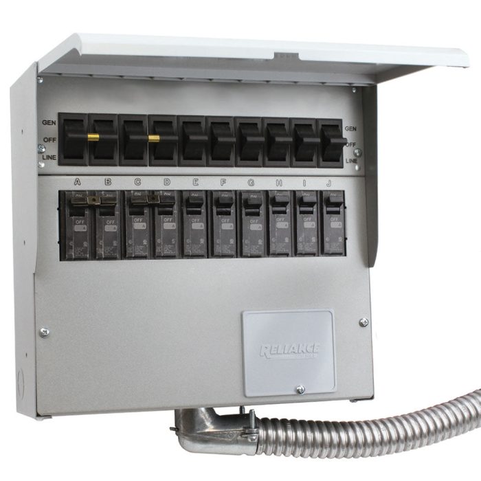 Reliance 310D 120/240-Volt 30-Amp 10-Circuit Pro/Tran Indoor Transfer Switch - Image 1