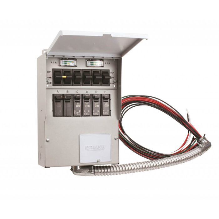 Reliance 506C 120/240-Volt 50-Amp 6-Circuit Pro/Tran Indoor Transfer Switch - Image 1