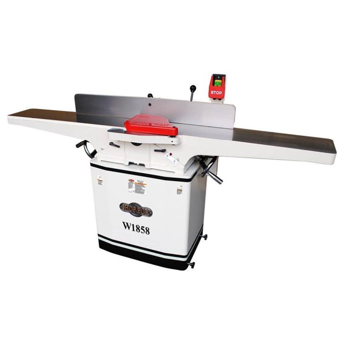SHOP FOX W1858 8 Inch x 72 Inch Mobile Spiral Cutterhead Dovetail Jointer - Image 1