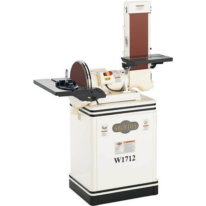 Shop Fox W1712 6" 1-1/2 HP Heavy Duty Combination Sander w/ 6 Belt 12 Disk - Image 1