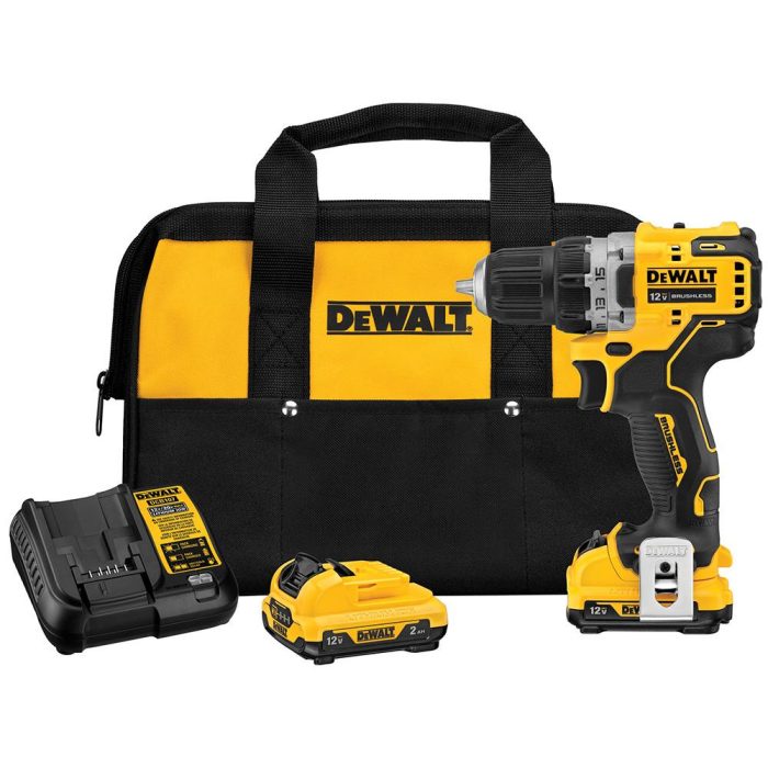 DeWALT DCD701F2 12V MAX XTREME Brushless 3/8 Inch Cordless Drill Driver Kit - Image 1