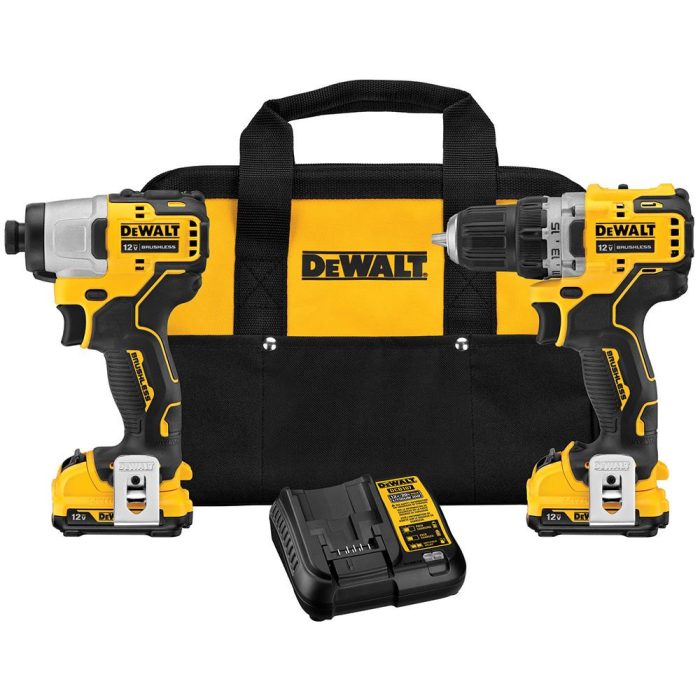 DeWALT DCK221F2 12V MAX XTREME Brushless Cordless Drill and Impact Combo Kit - Image 1
