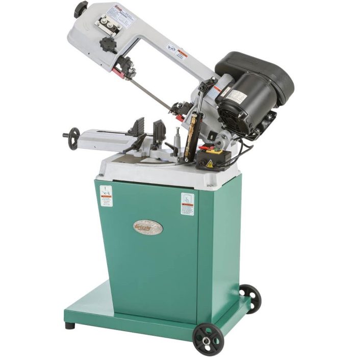 Grizzly G9742 110V 5 Inch x 6 1/2 Inch HP Metal-Cutting Bandsaw With Swivel Head - Image 1