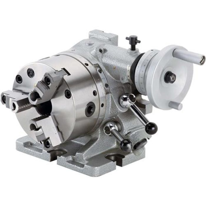 Grizzly H7506 Horizontal/Vertical Rotary Indexing Table with Chuck - Image 1