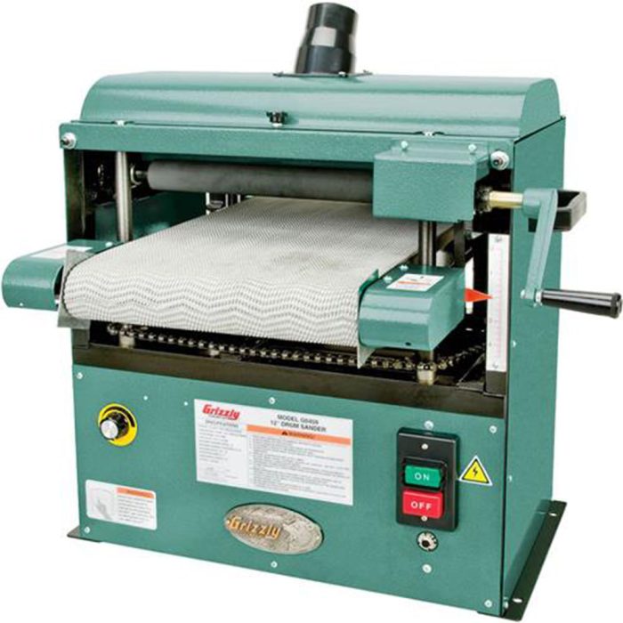 Grizzly G0459 115V 12 Inch 1-1/2 HP Baby Drum Sander - Image 1