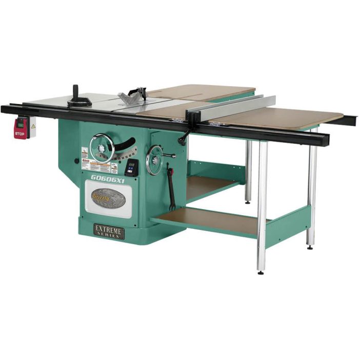 Grizzly G0606X1 220V/440V 12 Inch 7-1/2 HP 3-Phase Extreme Table Saw - Image 1