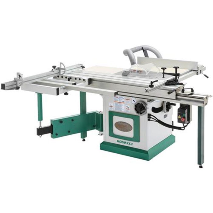 Grizzly G0623X3 220V/440V 10 In 7 HP 3-Phase Extreme Serie Sliding Table Saw - Image 1