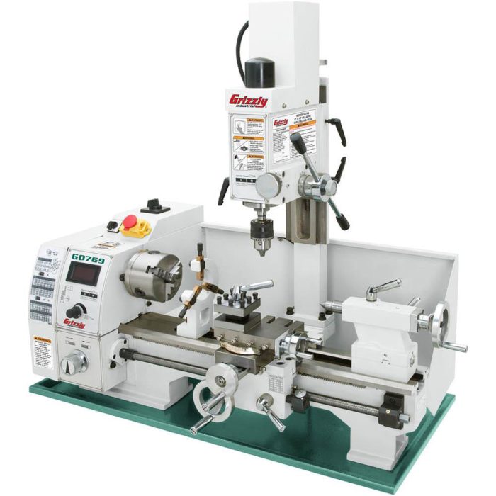 Grizzly G0769 110V 8 Inch x 16 Inch Lathe with Milling Head - Image 1